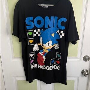 Sonic the Hedgehog Black Graphic Tee